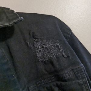 FWRD brand black denim jacket